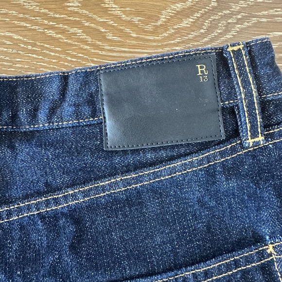 R13 Lisa Baggy Jean with cuff - Picture 3 of 9